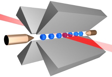 Trapped ion qubit